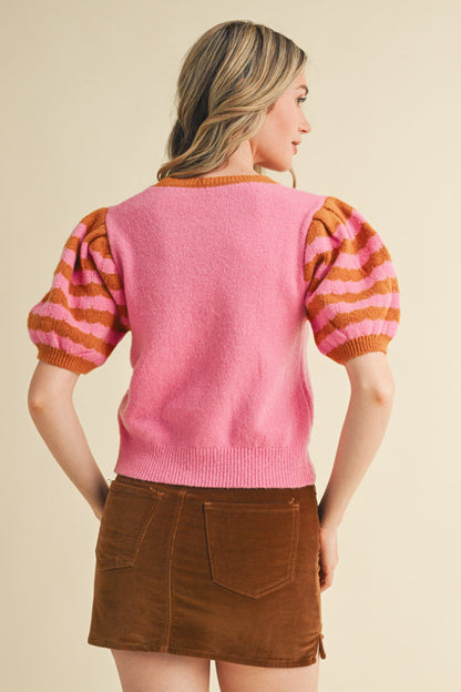 Pink Bubble Sleeve