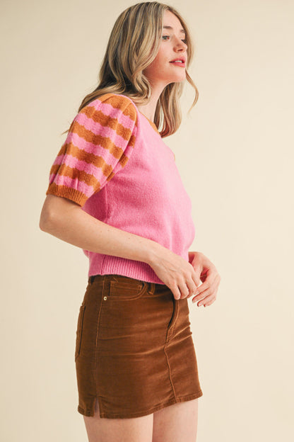 Pink Bubble Sleeve