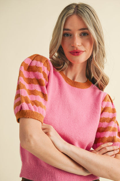 Pink Bubble Sleeve
