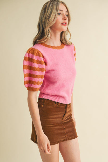 Pink Bubble Sleeve