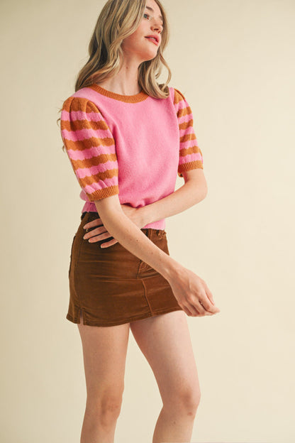 Pink Bubble Sleeve