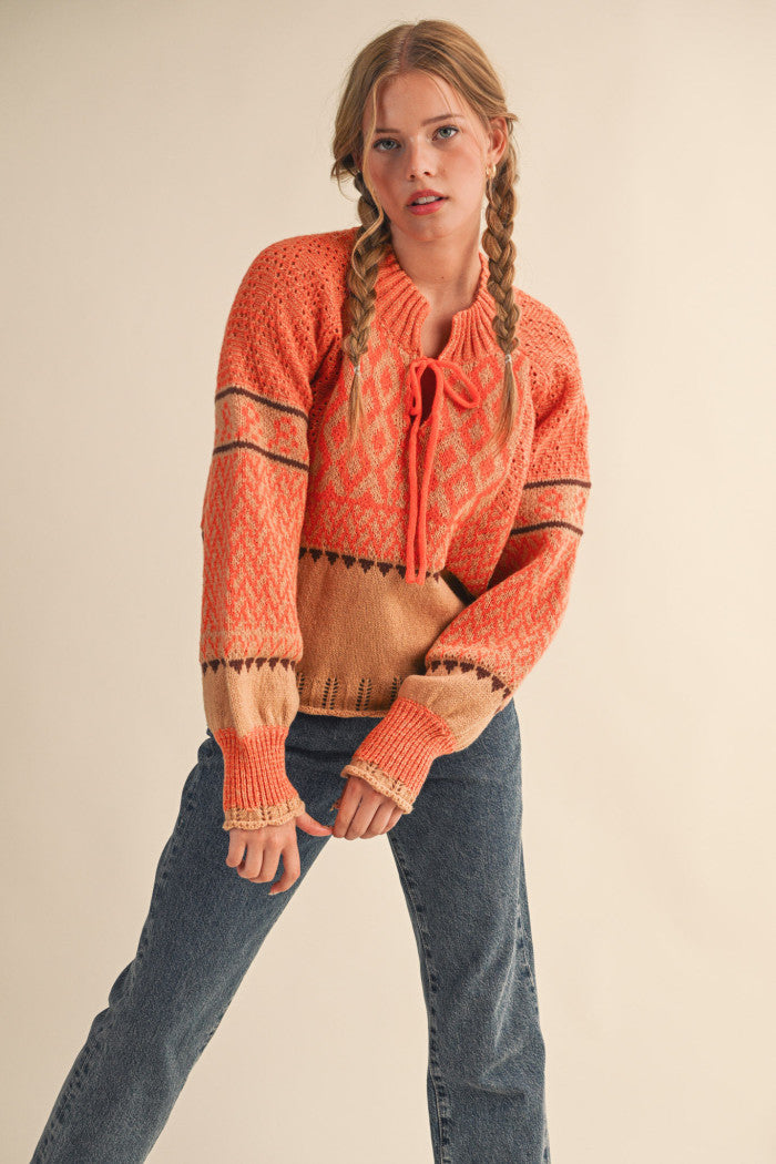 Orange Hippie Sweater