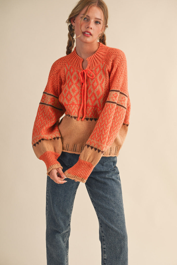 Orange Hippie Sweater