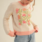 Coral Band Sweater