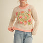 Coral Band Sweater