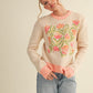 Coral Band Sweater