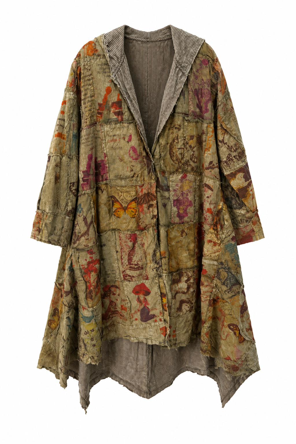 Patchwork Hooded Jacket