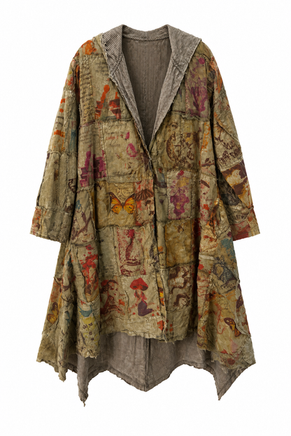 Patchwork Hooded Jacket