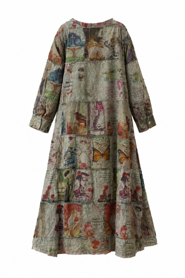 Patchwork Woven Dress