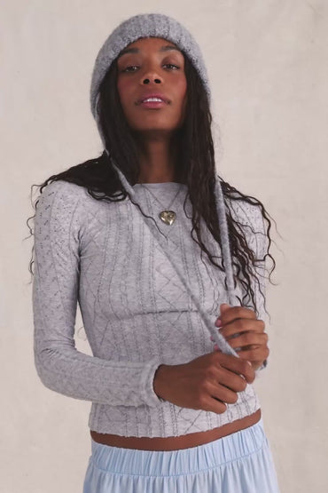 So Soft Seamless Modal Cable Long Sleeve