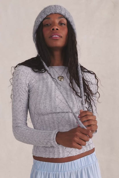 So Soft Seamless Modal Cable Long Sleeve