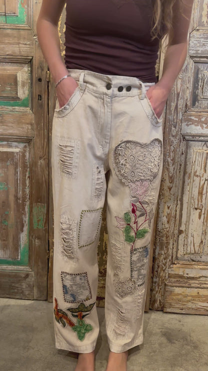 Lace Heart Pants
