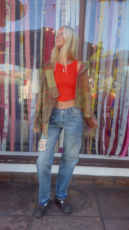 Patchwork Short Jacket