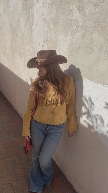 Retro Suede Fringe Jacket