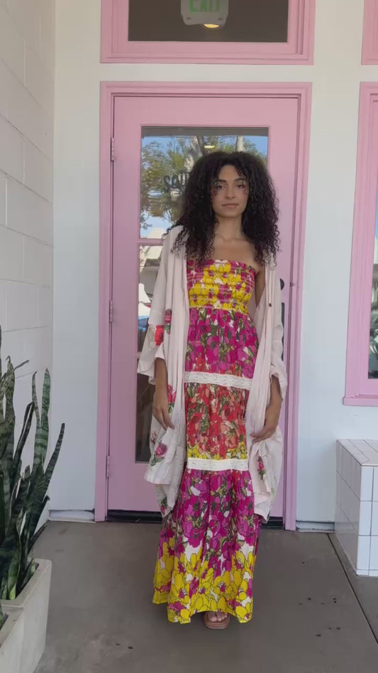 Layered Floral Maxi