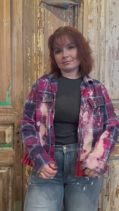 Large Ruffled Flannel