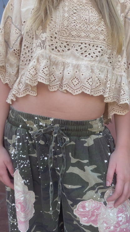 Softly Worn Eyelet Top