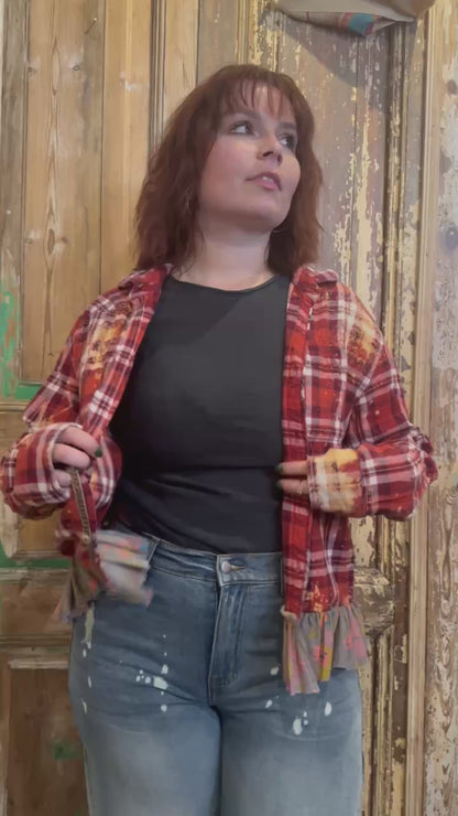 Large Ruffled Flannel