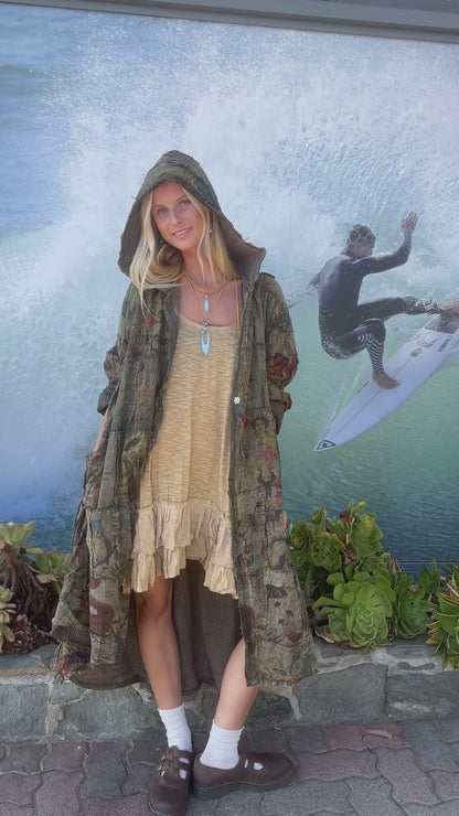 Patchwork Hooded Jacket