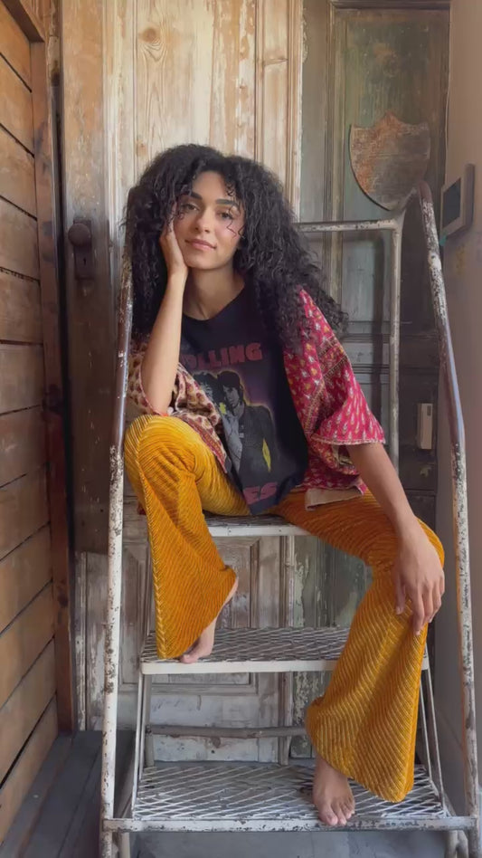 S/M Up Cycled Kantha Poncho