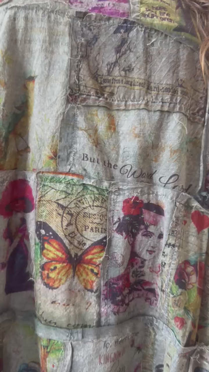 Patchwork Woven Dress