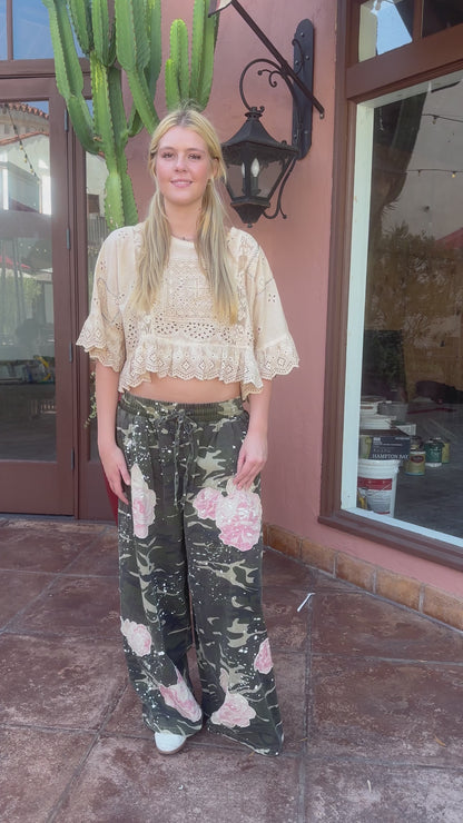 Softly Worn Eyelet Top