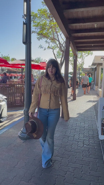 Retro Suede Fringe Jacket