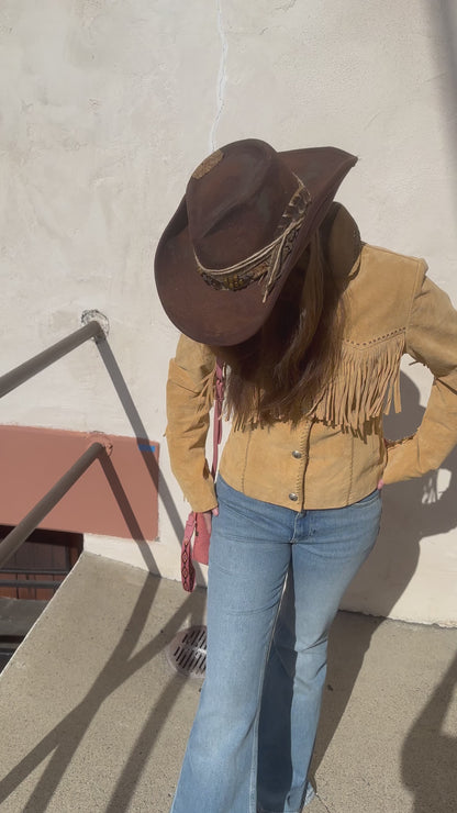 Retro Suede Fringe Jacket
