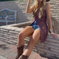 Embroidered Tube Dress