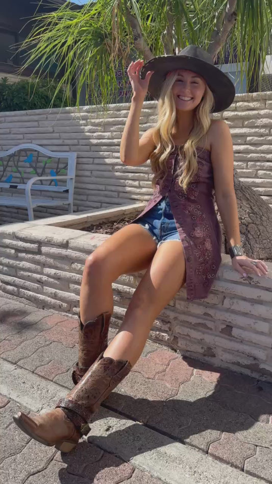 Embroidered Tube Dress
