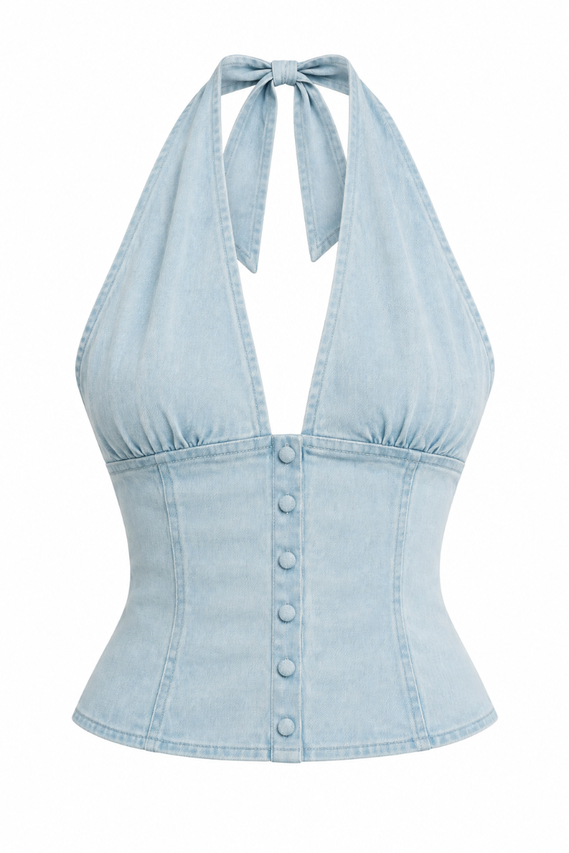 Ramona Denim Halter