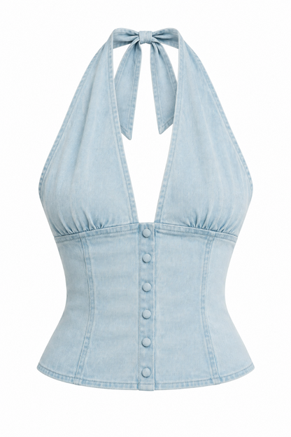 Ramona Denim Halter