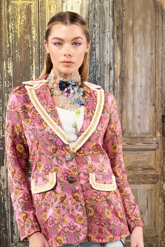 Renaissance Silk Jacquard Blazer