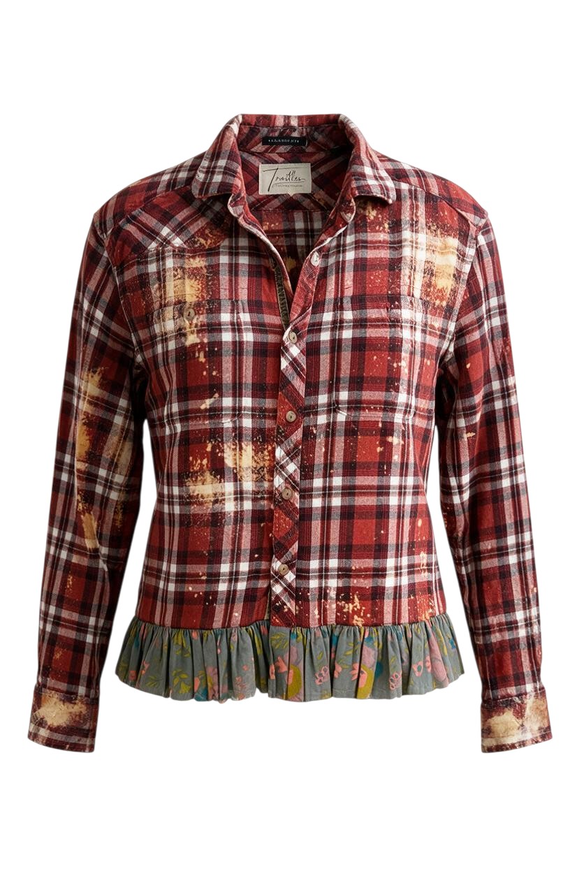 Large Ruffled Flannel
