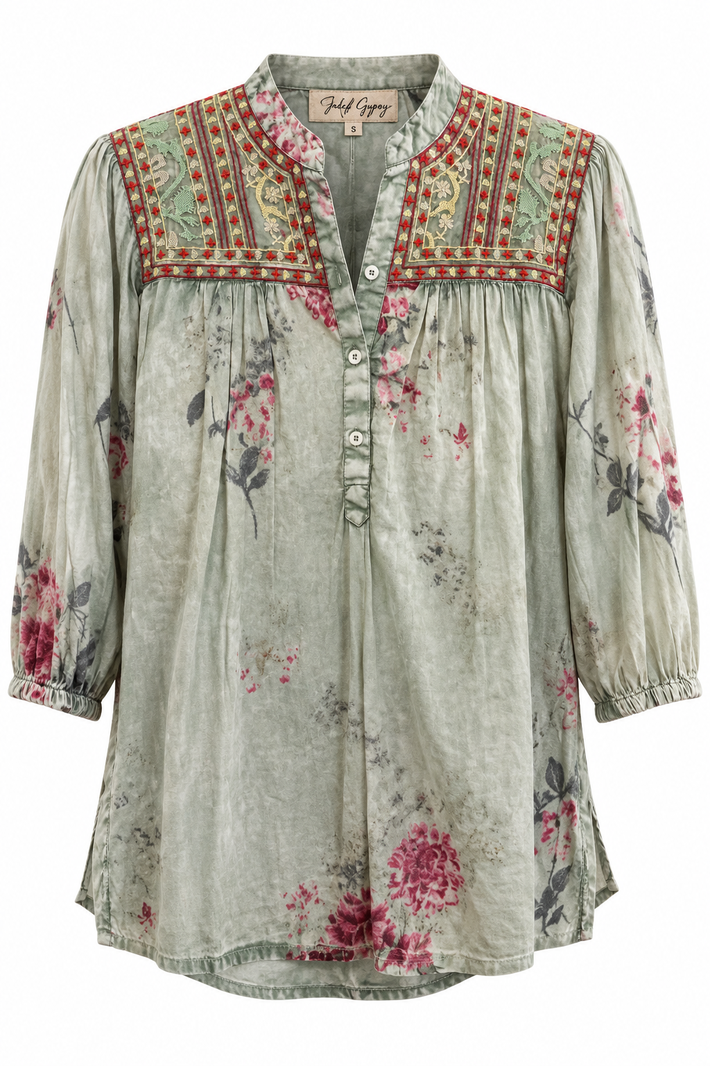 1/4 Front Floral Blouse