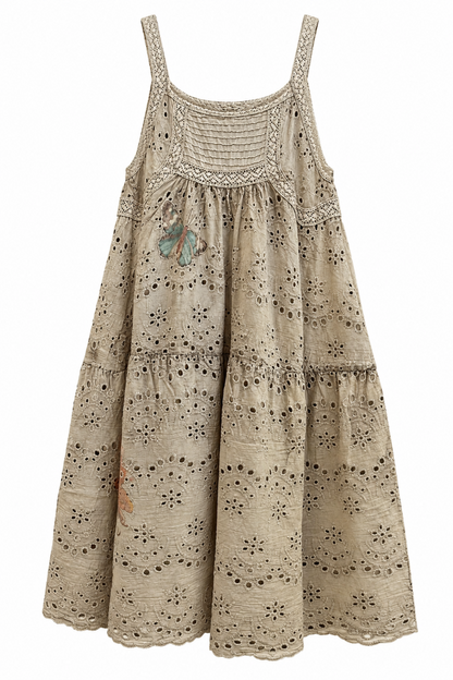 Sleeveless Eyelet Tunic