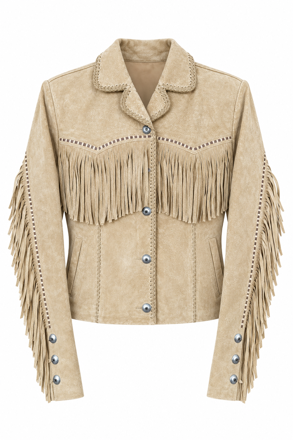 Retro Suede Fringe Jacket