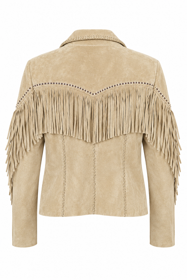 Retro Suede Fringe Jacket