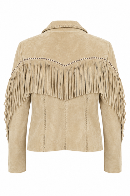 Retro Suede Fringe Jacket