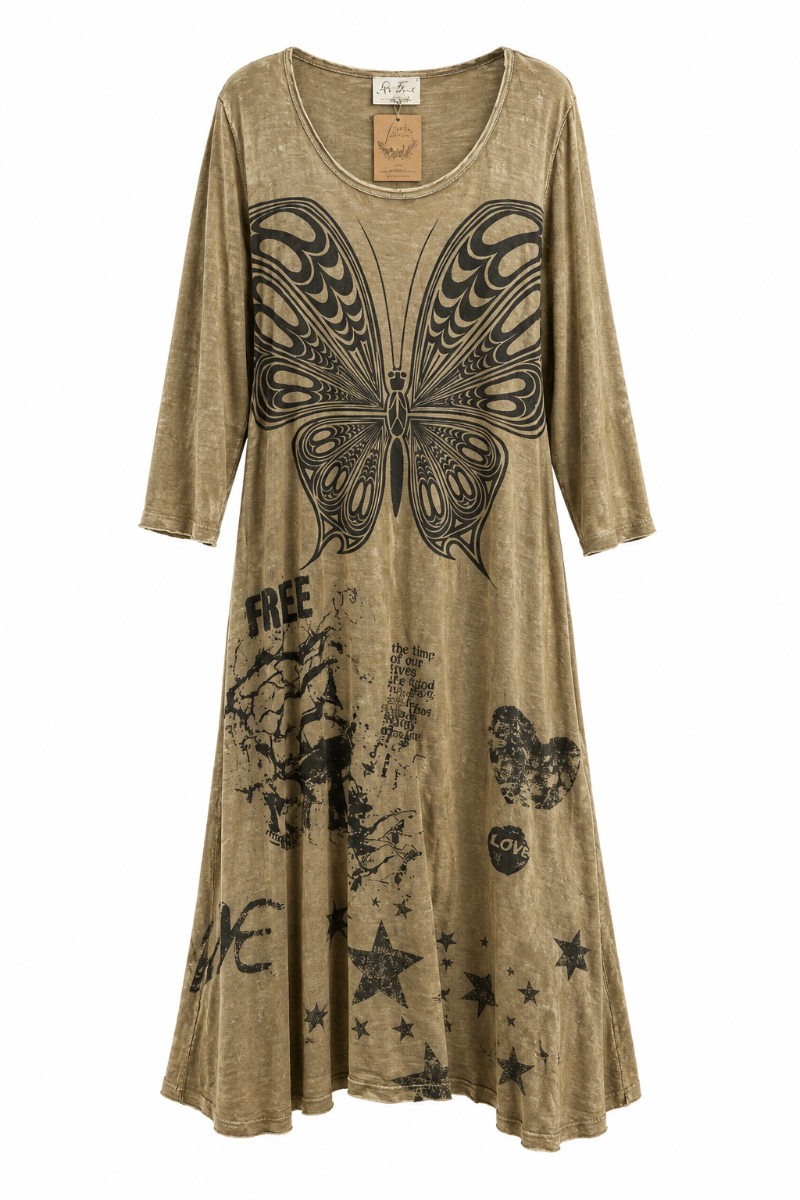 Vintage Butterfly Dress