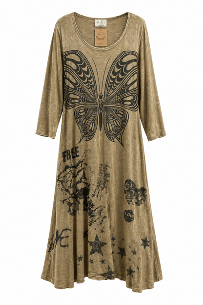 Vintage Butterfly Dress