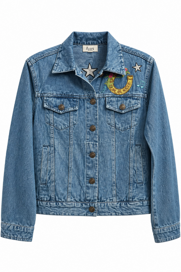 Wild West Embroidered Denim Jacket