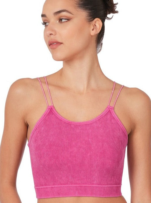 Washed Double Seamless Cami
