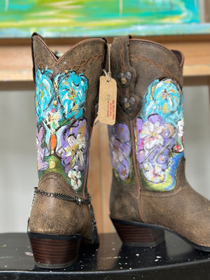 Painted Loved Cowboy Boots