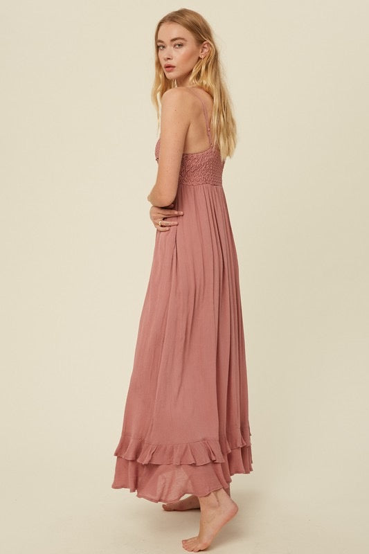 Rose Melina Lace Dress-Maxi