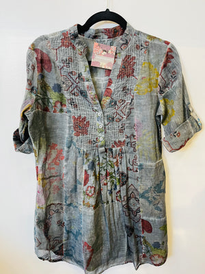 Stitched Floral Tunic