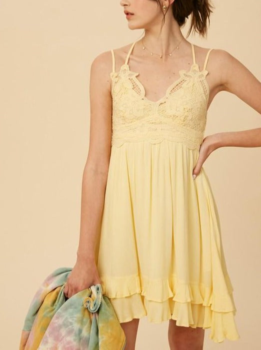 Sunshine Melina Lace Dress-Short