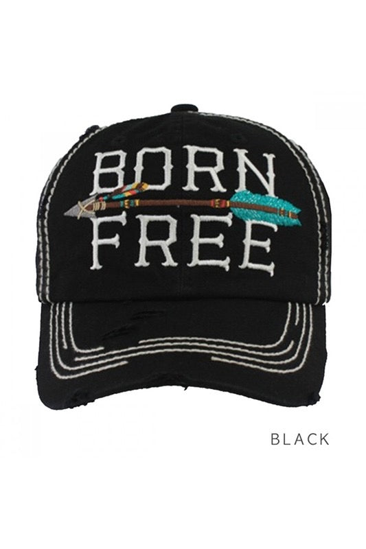 Distressed Cap-Born Free