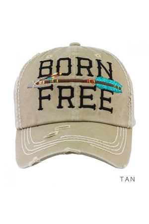 Distressed Cap-Born Free