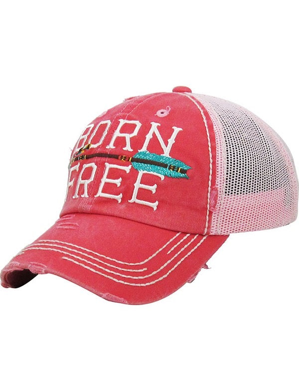 Distressed Cap-Born Free